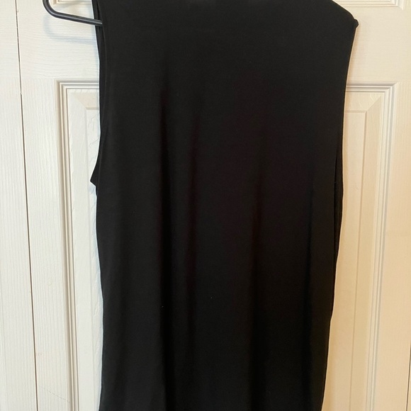 J Jill black tank wrap blouse size Large - Picture 2 of 3